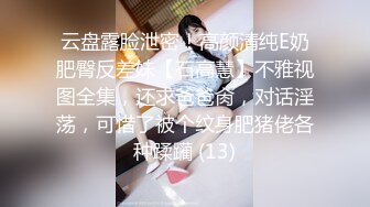 云盘露脸泄密！高颜清纯E奶肥臀反差妹【石高慧】不雅视图全集，还求爸爸肏，对话淫荡，可惜了被个纹身肥猪佬各种蹂躏 (13)