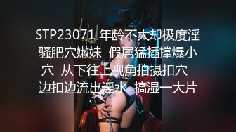 STP23071 年龄不大却极度淫骚肥穴嫩妹  假屌猛插撑爆小穴  从下往上视角拍摄扣穴  边扣边流出淫水  搞湿一大片